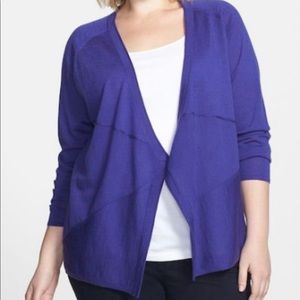Eileen Fisher Wool Paneled Cardigan